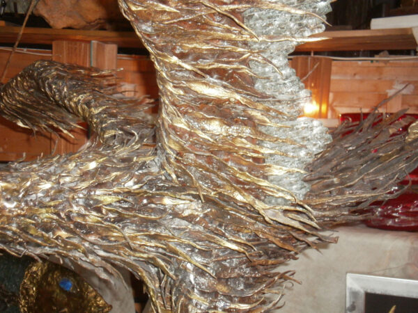 handcrafted bronze artwork eagle