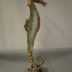 handcrafted bronze artwork seahorse sculpture handmade